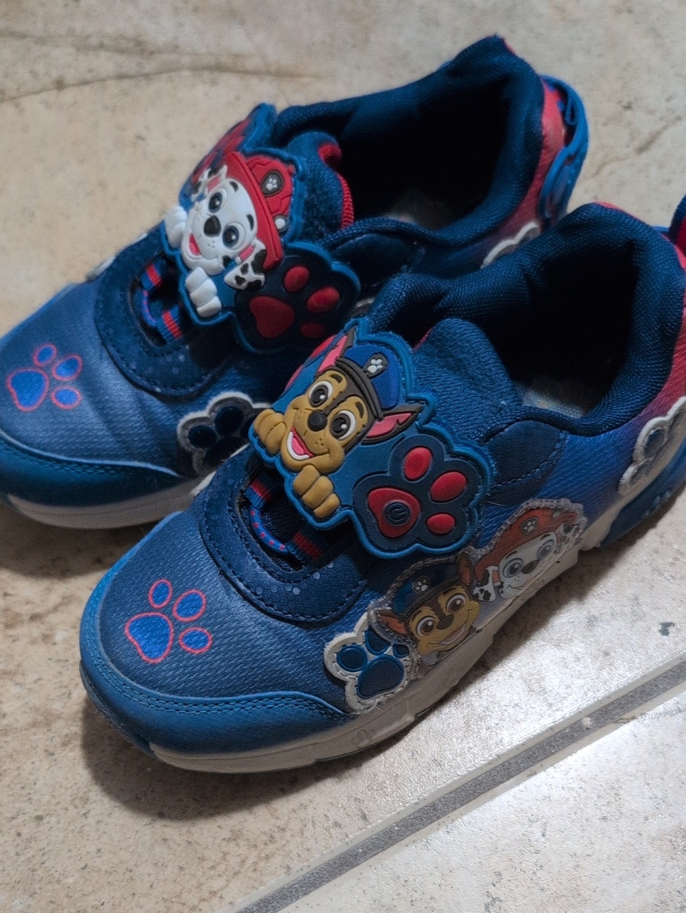 Paw Patrol Blue Kids Slip-On Sneakers
